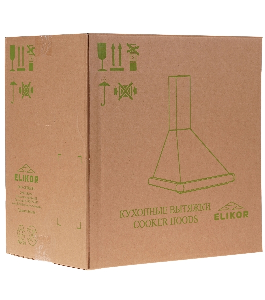 Вытяжка каминная Elikor Сатурн 50П-180-В1Л белый/золотистый, 50 см, 180 м³/ч, 48 дБ