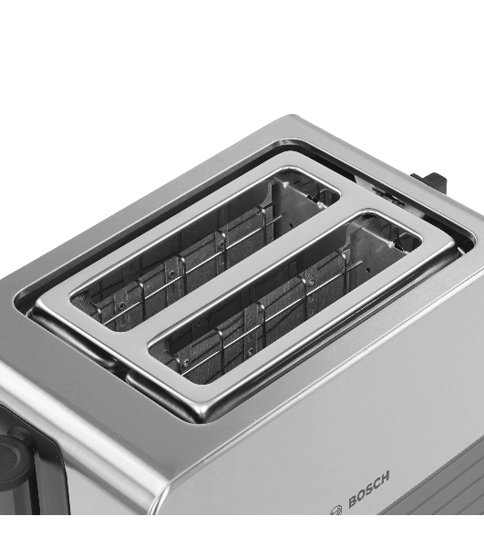 Тостер Bosch TAT7S25 серебристый, 1050 Вт, 2 слота