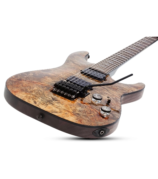 Электрогитара SCHECTER OMEN ELITE-6 FR CHAR - электрогитара 6-струнная, Charcoal (CHAR) - древесный