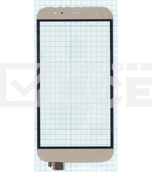 Сенсорное стекло (тачскрин) для Huawei G7 Plus, золотое