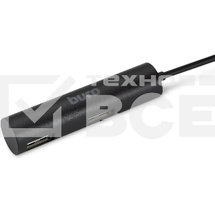 Разветвитель USB 2.0 Buro BU-HUB4-0.5R-U2.0 4порт. черный
