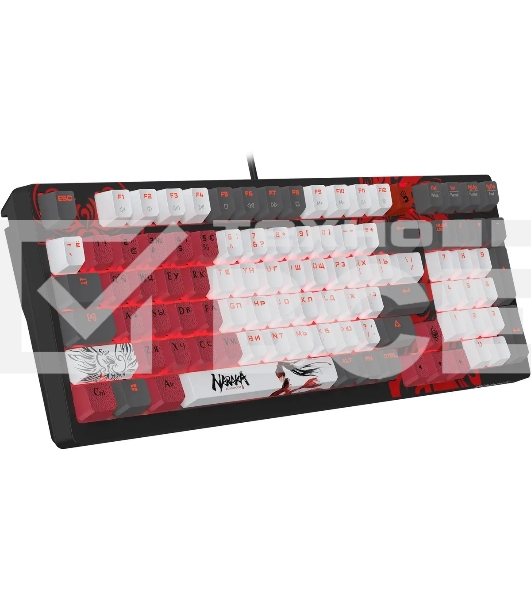 Клавиатура A4Tech Bloody S98 Naraka BLMS Plus проводная, USB Type-A, чёрный/красный