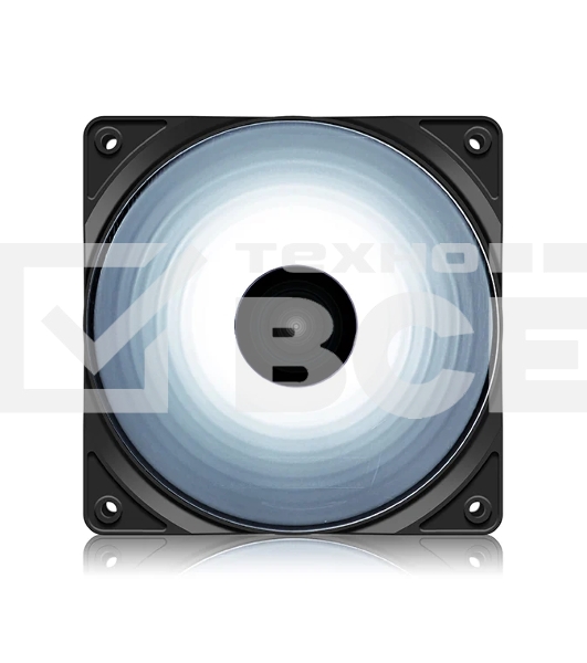 Вентилятор DEEPCOOL RF120W DP-FLED-RF120-WH черный 120мм 1300rpm 22db 4-pin