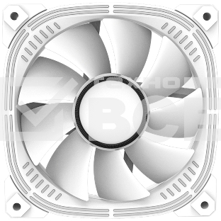 Вентилятор для корпуса Alseye Luna-120-W-R белый, 120 мм, 1800 об/мин, 30 дБ, 4 pin