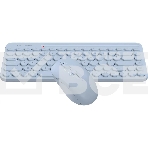 Клавиатура + мышь A4Tech Fstyler FG3200 Air2 клав:синий мышь:синий USB беспроводная slim Multimedia, фото3