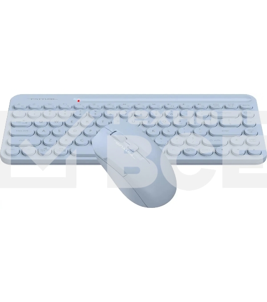 Клавиатура + мышь A4Tech Fstyler FG3200 Air2 клав:синий мышь:синий USB беспроводная slim Multimedia