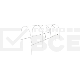 Каркас парника GRINDA пластиковый, 300х134х96см