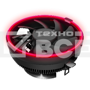 Кулер для процессора Crown CM-1150PWM RED v2 черный, 105 мм, алюминий, 1800 об/мин, 26.3 дБ, 4 pin, 115 Вт, 70 мм