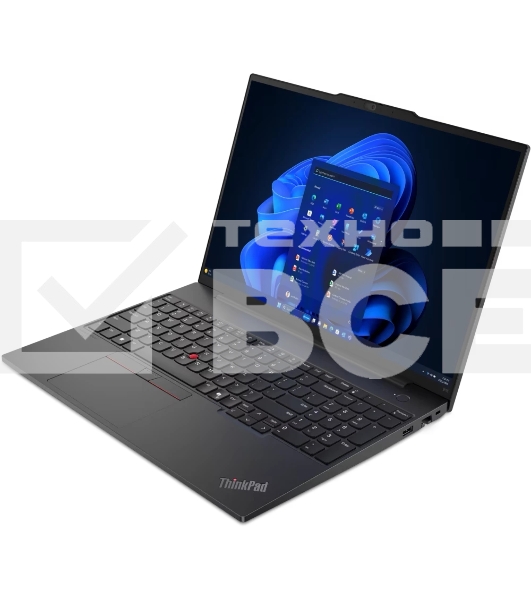 Ноутбук Lenovo ThinkPad E16 Gen 2 Ultra 5 125U 16Gb SSD 512Gb Intel Graphics 16 WUXGA IPS Cam 57Вт*ч No OS Черный 21MA004VRT