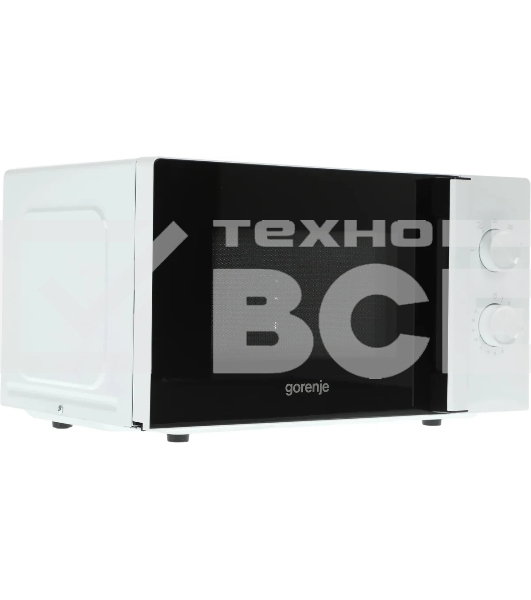 Микроволновая печь Gorenje MO20E1WH белый, 20 л, 800 Вт, переключатели - поворотный механизм