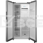 Холодильник Hyundai CS45082F нержавеющая сталь двухкамерный 270/180л морозилка снизу, No Frost, Side by Side, фото 1