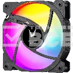 Вентилятор для корпуса Aerocool/Formula Cosmic 14BK FR RGb черный, 140 мм, 1100 об/мин, 22.3 дБ, 4 pin, фото 1