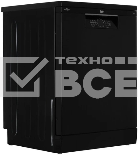 Посудомоечная машина Beko BDFN25521B, черная, 59.8 см, 15 компл., 44 дБ, класс A