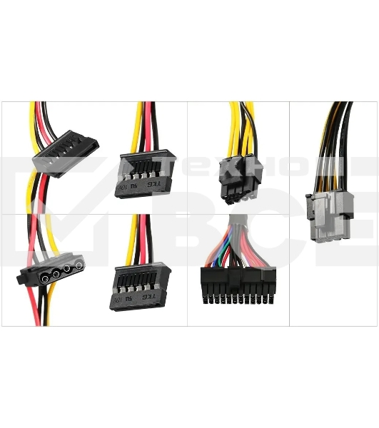 Блок питания KingPrice KPPSU450 ATX 450W (20+4pin) 120mm fan 3xSATA