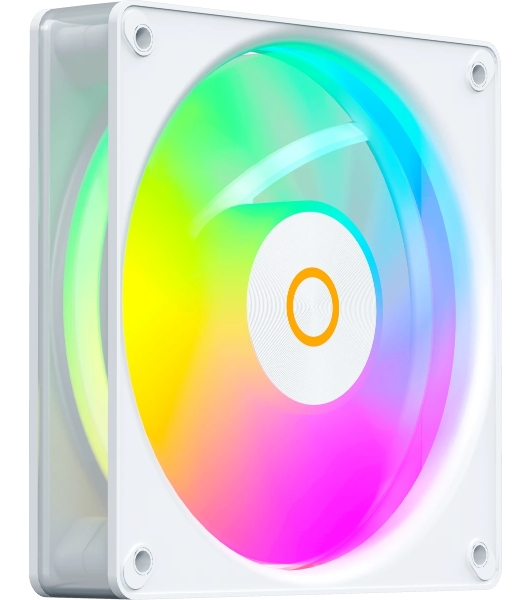 Вентилятор для корпуса Ocypus Gaммa F12 Elite WH ARGB REVERSE BLADE 3 IN 1, 120x120x25мм, 4-PIN PWM, 600-1800 RPM, 26 DBA MAX, HYDRO BEARING