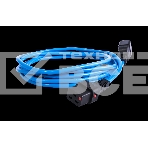 Шнур питания с фиксатором REM IEC 60320 C19/IEC 60320 C20, 16 А/250 В (3 x 1,5), длина 1,8 м, синий R-16-Cord-C19-C20-1.8-Blue, фото 1