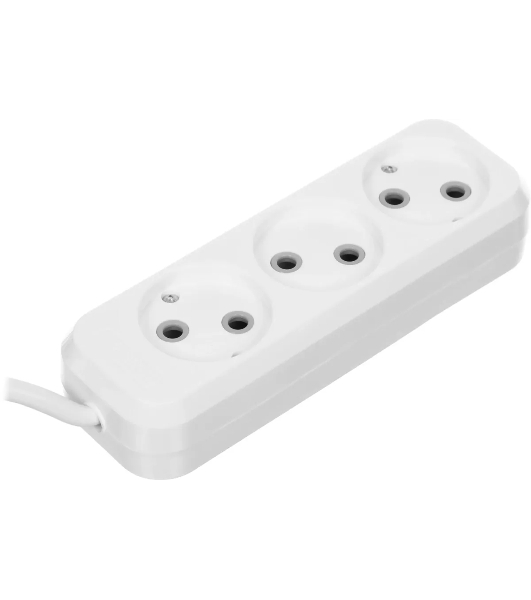 Удлинитель Defender (99275) B230 - 3 роз х 15 м, белый