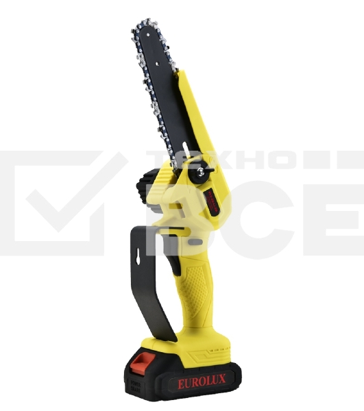 Электропила аккумуляторная Eurolux ELS-20-Li-2К (с 2-мя АКБ 2А*ч и ЗУ в комплекте) 70/10/55