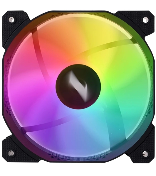 Вентилятор для корпуса 1STPLAYER F7R Black F7R-BK 120mm, 600-1800rpm, 56.34CFM, 36.99dBa, BULK