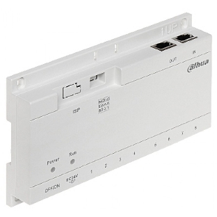 Коммутатор Dahua DHI-VTNS1060A, 6×PoE (24 В) + 2×Uplink, неуправляемый