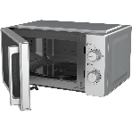 Микроволновая печь OASIS MW-70RS серебристый, 20 л, 700 Вт, переключатели — поворотный механизм, фото4