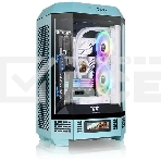 Компьютерный корпус Thermaltake The Tower 300 Turquoise голубой без БП miniITX 7x120mm 5x140mm 2xUSB3.0 audio bott PSU, фото6