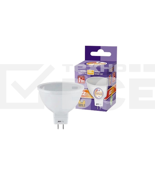 Лампа светодиодная диммируемая JazzWay 1035400 PLED-DIM JCDR 7Вт 3000К тепл. бел. GU5.3 540лм 220-240В