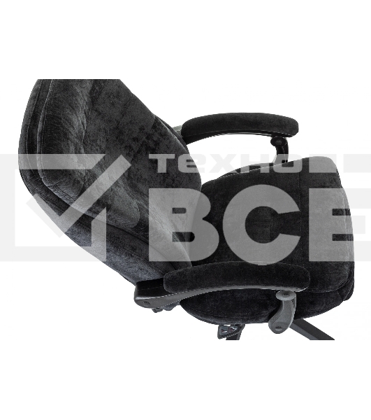 Кресло руководителя Бюрократ T-9950MSG-F Fabric черный Light-20, крестов. пластик, подст. для ног