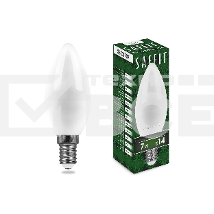 Лампа светодиодная SAFFIT SBC3707 (55030) 7 вт E14 теплый матовая свеча