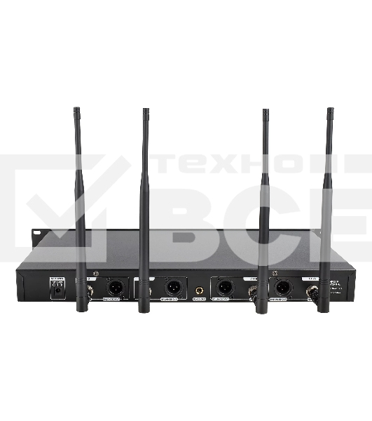 Микрофонная радиосистема Axelvox DWS7000HT (FCBundle) [AX-7000F] UHF 710-726 MHz, 4 x 16 каналов,LCD дисплей, 4х ИК порт, 4 ручных микрофона, 4 силиконовых кольца