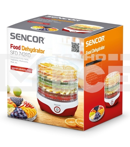 Сушилка для овощей и фруктов Sencor SFD 742RD