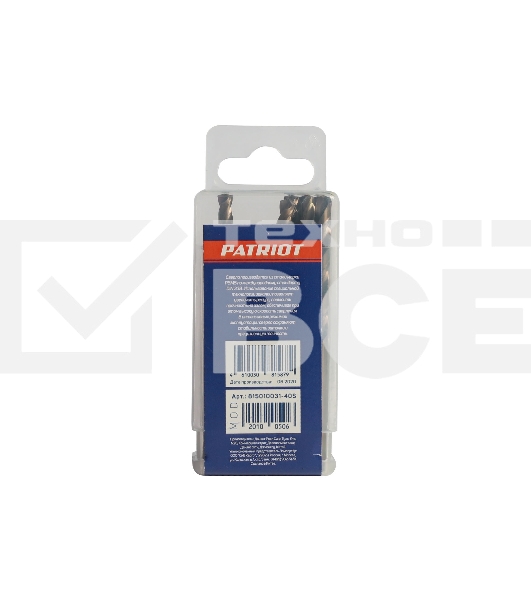 Сверло по металлу (5.0х86/52 мм; 10 шт.) EDGE by PATRIOT 815010031