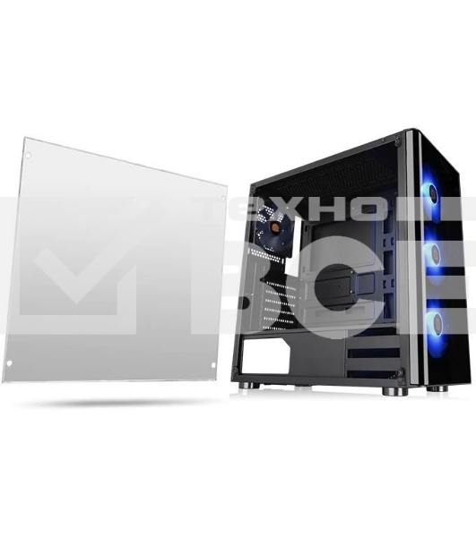 Компьютерный корпус V200 TG RGb CA-1K8-00M1WN-01 Black/Win/SPCC/Tempered Glass*1/120мм RGb Fans*3 + 120мм Standard Fan*1/MB Sync
