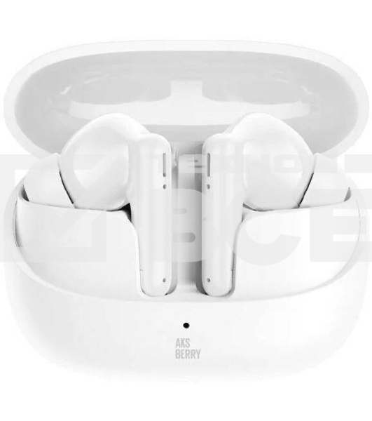 Наушники TWS Aksberry B22 белый, вкладыши, Bluetooth 5.3, сенсорное управление, до 6 ч