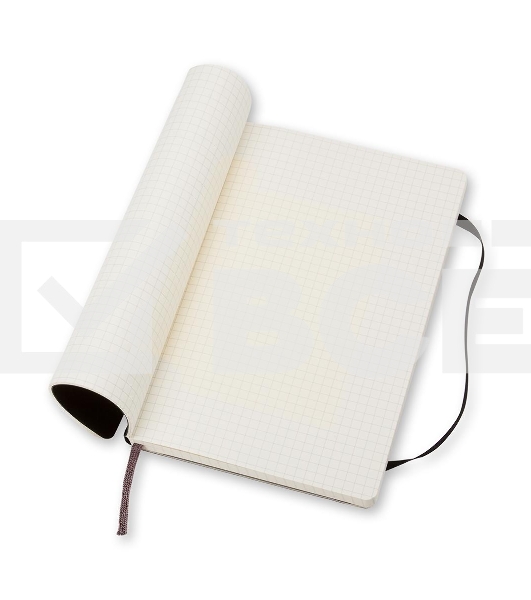 Блокнот Moleskine CLASSIC SOFT QP617 Large 130х210мм, 192 страниц, клетка, мягкая обложка, черный