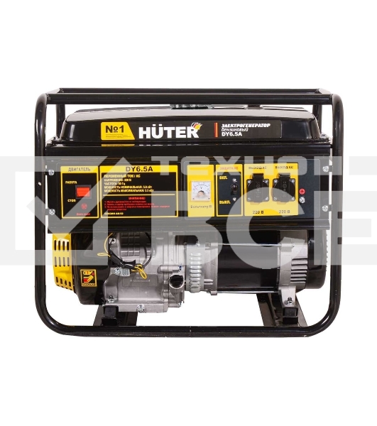 Электрогенератор бензиновый Huter DY6.5A, 5.5 кВт, 84 дБ, 73.3 кг