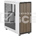 Компьютерный корпус без блока питания Case Fractal Design North TG Clear Tint, Midi-Tower, 2x140мм, 2xUSB-A 3.2 + 1xUSB 3.2 Type-C ATX, mATX, mITX Wood panel, Chalk белый, фото 1