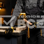 Молоток слесарный Denzel 400 г, кованый квадратный боек, буковая рукоятка, фото2