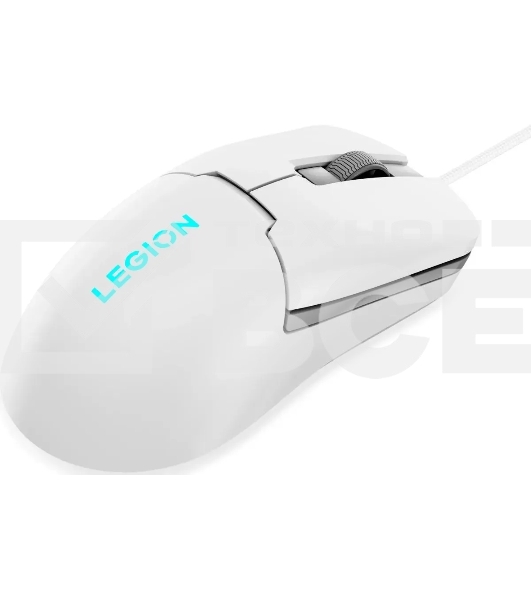 Мышь проводная Lenovo Legion M300s белый, 8000 dpi, USB, кнопки - 6