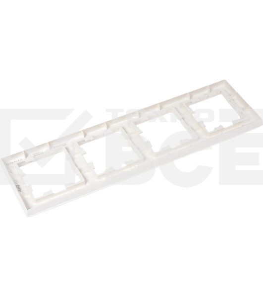 Рамка 4-мест. IEK BRITE РУ-4-БрБ бел.