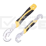 Набор универсальных самозажимных двусторонних ключей Deli DL932-2 2шт 9-22мм/23-32мм, Двухкомпонентная рукоятка, фото 1