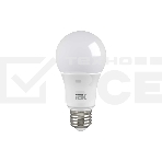 Лампа cветодиодная IEK LLE-A60-15-230-30-E27 ECO A60 шар 15Вт 230В 3000К E27, фото 1