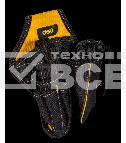 Поясная сумка-кобура монтажника Deli DLP07