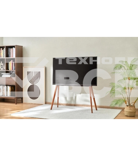 Подставка для телевизора Cactus CS-ST3646BKWN черный/орех, 49'-75' макс. 40 кг, напольный