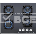 Газовая варочная панель Maunfeld EGHG.64.2CB/G, 4 конфорки, закаленное стекло, черный, фото 1