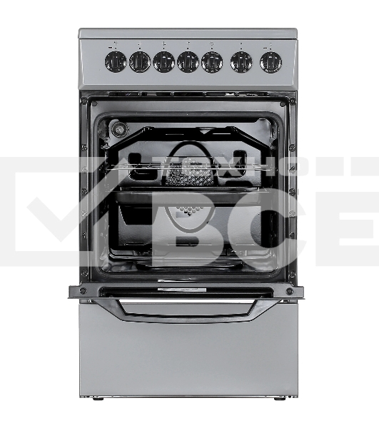 Плита электрическая Beko FFSE57114GS серебристый, конфорок 4 шт, духовка 55 л, 50 см x 85 см x 60 см
