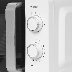 Микроволновая печь Renova MMS-20W1 белый/черный, 20 л, 700 Вт, переключатели - поворотный механизм, фото7