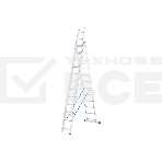 Лестница Сибртех, 3 х 12 ступеней, алюминиевая, трехсекционная, фото 1