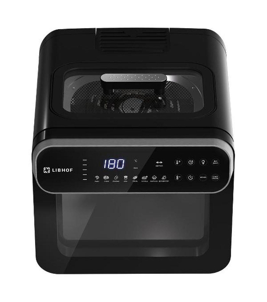 Аэрогриль Libhof AFZ-14 черный, 1600 Вт, 14 л, сенсор, 8 программ