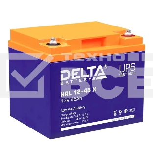 Батарея Delta HRL 12-45 X (45А\ч, 12В) свинцово-кислотный аккумулятор